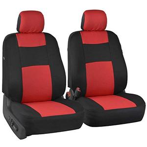 lot 68225 image: BDK PolyPro Car Seat Covers, Full Set � Front and Rear Split Bench Protection, Includes 4PC Vibrant Metallic Floor Mats, Easy to Install, Fits Most Auto Truck Van SUV