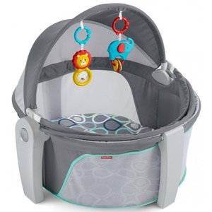 lot 68262 image: Fisher-Price On-the-Go Baby Dome, Grey Bubbles