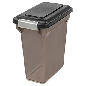 lot 68282 image: IRIS Premium Airtight Pet Food Storage Container, 12.5-Pounds, Smoke