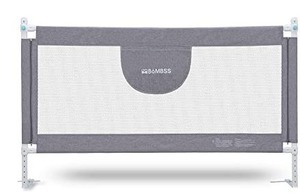 lot 69308 image: Bed Rail for Toddlers 58 L, Infant Safety Bed Guardrail, Baby Protector Rail with Breathable Fabric Queen Size Bed (58- Pack of 1)