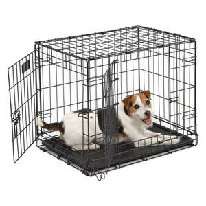 lot 69595 image: MidWest Double Door iCrate Metal Dog Crate, 24