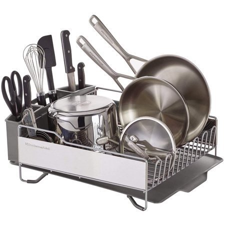 lot 22320 image: KitchenAid Full Size Dish Rack, Light Grey
