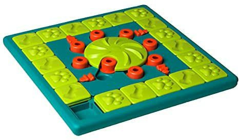 lot 40010 image: Nina Ottosson by Outward Hound Dog Worker Green Interactive Treat Puzzle Dog Toy