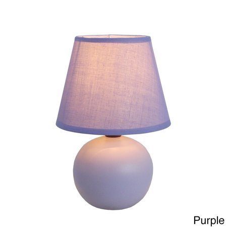 lot 20140 image: Porch & Den Clarence Mini Ceramic Globe Table Lamp