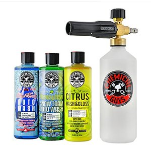 lot 20508 image: Chemical Guys TORQ Foam Cannon Snow Foamer & 3 Premium Soaps Kit, 16 fl oz