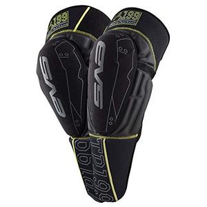 lot 20515 image: EVS Sports Unisex-Child TP199 Knee Pad (BlackHi-Viz Yellow, Youth)
