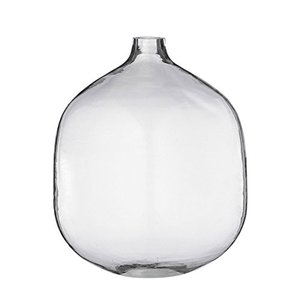 lot 20518 image: Bloomingville Stout Clear Glass Vase, 7 L x 7 W x 8.25 H