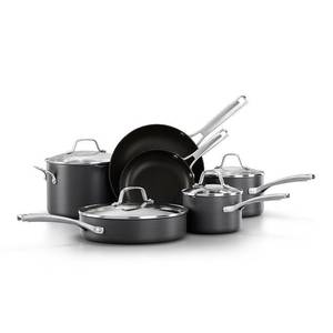 lot 20523 image: Calphalon Classic Hard-Anodized Nonstick Pots and Pans, 10-Piece Cookware Set
