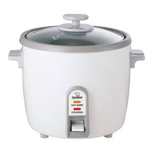 lot 20535 image: Zojirushi - Rice CookerSteamer - White