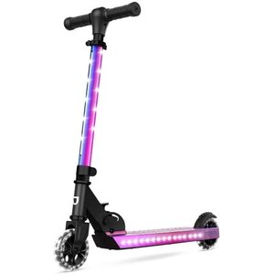 lot 20546 image: Jetson Jupiter Folding Kick Scooter, Adjustable Handle Bar, for Kids Ages 5 ,LED Light-Up