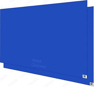 lot 20551 image: YAHEA Cleanroom Sticky Mats 2 Pack, Blue 24�36 Construction TackyAdhesive Floor Mats for Laboratory Hospital Construction, 40 Microns(30 Sheets Each)