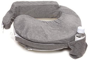 lot 20554 image: My Brest Friend Deluxe Nursing Pillow, Evening Grey