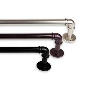 lot 20587 image: Rod Desyne 1 inch Blackout Curtain Rod 28-48 inch - Silver