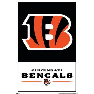 lot 20597 image: Cincinnati Bengals 22.4 x 34 Leagues Logo Poster