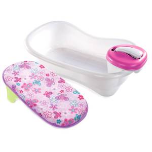 lot 20600 image: Summer Newborn-to-Toddler Bath Center & Shower (Pink)