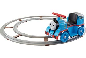 lot 20626 image: Power Wheels Thomas and Friends Thomas vehicle with track, 6V battery-powered ride-on toy train for toddlers ages 1 to 3 years