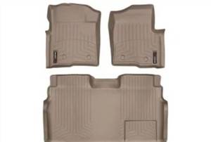 lot 17761 image: WEATHERTECH DIGITALFIT FLOOR LINERS TAN 2009-14 FORD F150
