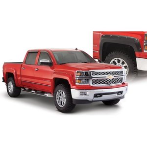 lot 17764 image: Bushwacker 14-18 Chevy Silverado 1500 Fleetside Pocket Style Flares 4pc - Black