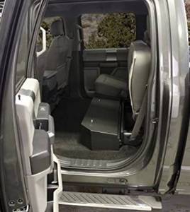 lot 17768 image: TUFFY UNDER REAR SEAT LOCKBOX 2015-20 FORD F150 SUPERCREW