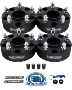 lot 17800 image: SUPREME SUSPENSION 2 INCH PRO BILLET WHEEL SPACERS