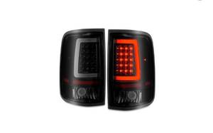 lot 17811 image: LED TAIL LIGHTS BLACK HOUSING SMOKED LENS 04-08 F150