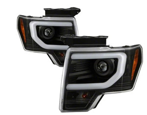 lot 17824 image: APEX SERIES LIFHT BAR PROJECTOR HEADLIGHTS BLACK HOUSING