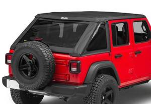 lot 17828 image: BESTOP TREKTOP NX SOFT TOP BLACK DIAMOND 18-21 JEEP WRANGLER