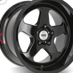 lot 17940 image: SALEEN STYLE GLOSS BLACK WHEEL REAR ONLY 17x10.5 1994-98 FORD MUSTANG