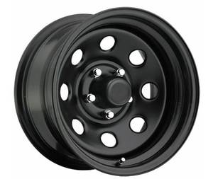 lot 17941 image: PRO COMP WHEEL SERIES 97 FLAT BLACK 15x8 19mm OFFSET
