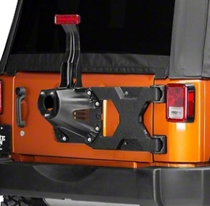 lot 17773 image: BARRICADE HD TIRE CARRIER WITH MOUNT 2007-18 JEEP WRANGLER JK