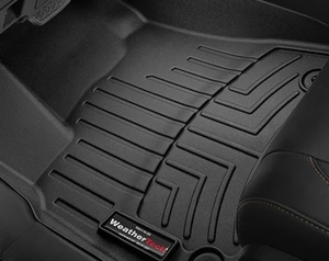 lot 17838 image: WEATHERTECH FRONT FLOOR LINER HP BLACK 18-22 JEEP WRANGLER