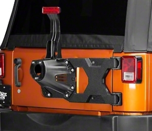 lot 17842 image: BARRICADE HD TIRE CARRIER WITH MOUNT 07-18 JEEP WRANGLER JK