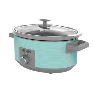 lot 37718 image: BLACKDECKER 7 Quart Dial Control Slow Cooker with Built in Lid Holder