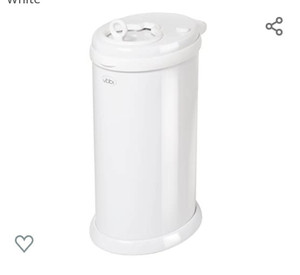 lot 37748 image: Ubbi Steel Odor Locking trash can