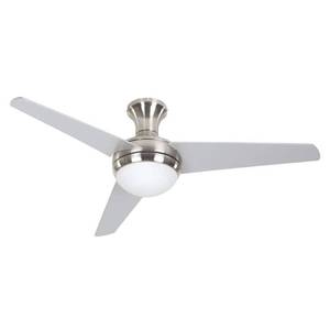 lot 37828 image: Yosemite 48 LED Ceiling Fan - Brush Nickel, Model ADALTN-BBN