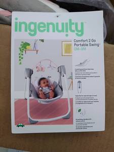 lot 37836 image: Ingenuity comfort 2 go portable swing