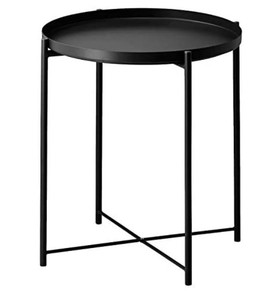 lot 37868 image: Tray end table, Black