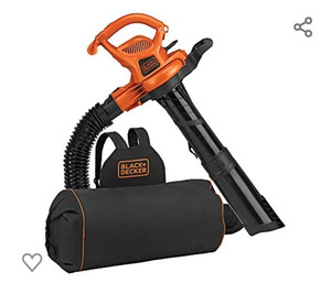lot 37887 image: BLACKDECKER 3-in-1 Electric Leaf Blower, Leaf Vacuum, Mulcher (BEBL7000)