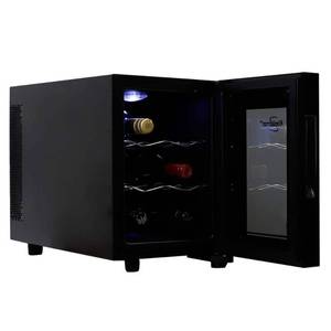 lot 38010 image: Koolatron Urban Series 6 Bottle Wine Cooler, Thermoelectric Wine Fridge, 0.65 cu. ft., Model JC-16C1P