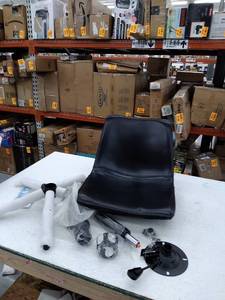 lot 38018 image: BTEXPERT Mid back armless faux chair , Model AM5072BL