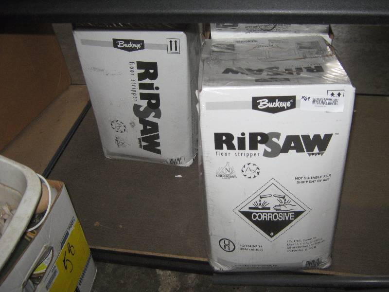 3 Ct Lot Buckeye Ripsaw Floor Stripper 5 Gallons For Use In