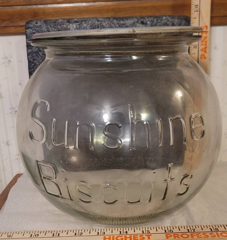 Sold at Auction: Large glass container