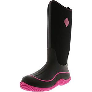 lot 22612 image: Muck Boots Hale Multi-Season Womens Rubber Boot, BlackHot Pink, 9 M US