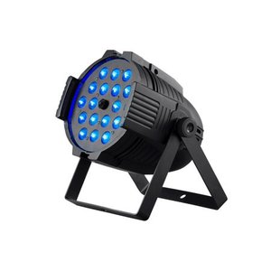 lot 22650 image: Monoprice Stage Wash PAR Stage Light With Zoom (RGBWA-UV), 18W, 18x LED - Stage Right Series