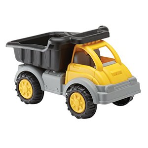 lot 22651 image: American Plastic Toys Kids Yellow Gigantic Dump Truck, Tilting Dump Bed, Knobby Wheels, and Metal Axles Fit for Indoors and Outdoors, Haul Sand, Dirt, or Toys, for Ages 2