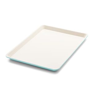lot 22663 image: GreenLife Bakeware Healthy Ceramic Nonstick 18 x 13 Half Cookie Sheet Baking Pan, PFAS-Free, Turquoise