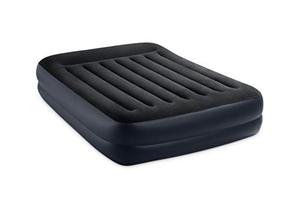 lot 22671 image: Intex Dura-Beam Standard Series Pillow Rest Raised Airbed wBuilt-in Pillow & Internal Electric Pump, Queen