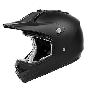 lot 22676 image: Orthrus Dirt Bike Helmet Kids Motorcycles Helmet, Off Road Bike Helmet DOT Approved ATV Motocross Helmet, Matte Black, X-Large