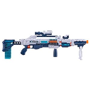 lot 22684 image: XShot Excel Regenerator Foam Dart Blaster with Over 1, 000 Unique Combinations (48 Darts) by Zuru, Multicolor, 36351