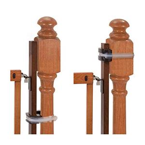 lot 22685 image: Summer Banister to Banister Gate Mounting Kit - Fits Round or Square Banisters, Accommodates Most Hardware & Pressure Mount Baby Gates up to 37�� Tall, Gate Sold Separately